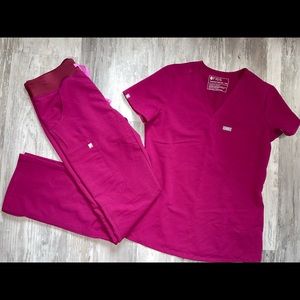 FIGS Catarina Top XXS, FIGS basic bottoms XXS. Excellent condition!